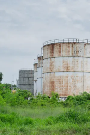 Rustic Industrial Storage Tanks