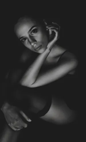 Black And White Portrait