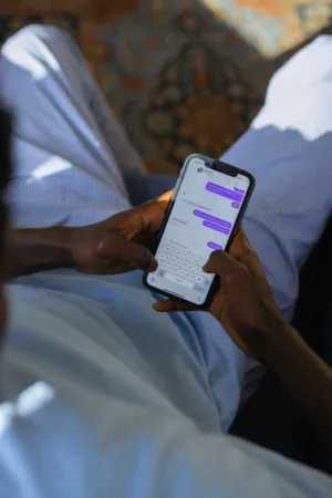 Person Using Smartphone