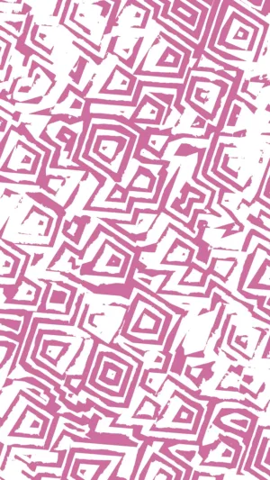 Pink And White Geometric Pattern