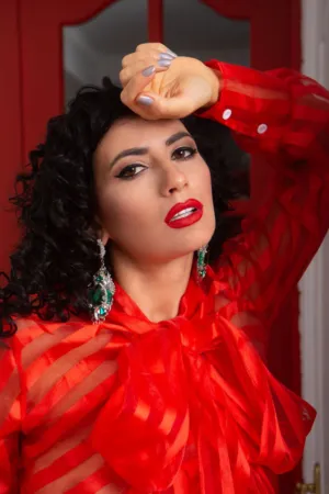 Red Fashion Portrait