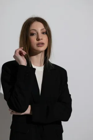 Black Blazer Fashion Portrait