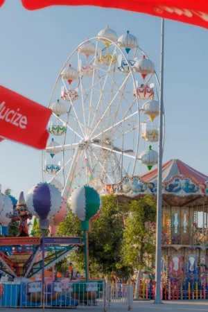 Ferris Wheel At An Amusement Park