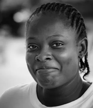 Black And White Portrait