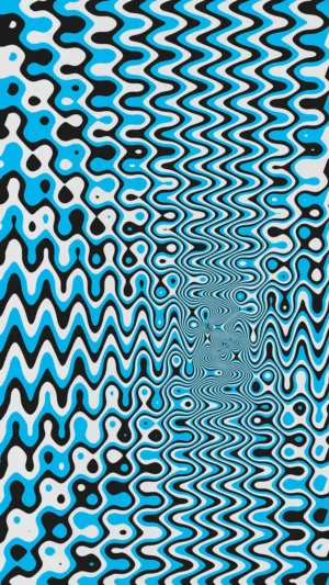 Blue And Black Abstract Art