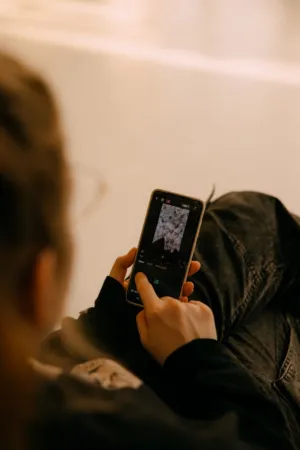 Person Using Smartphone