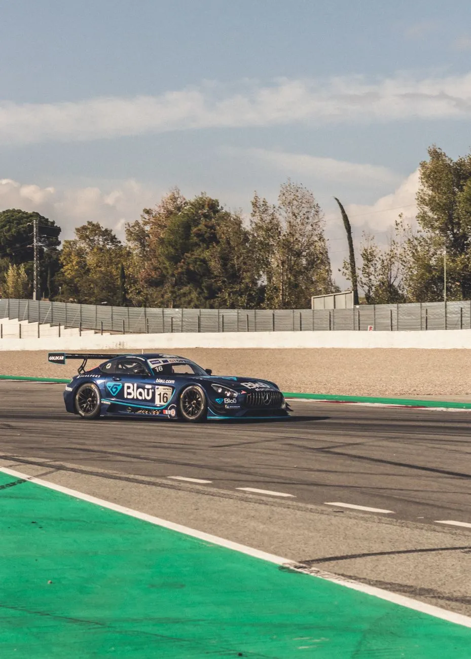 Racing Car On Track