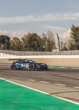 Racing Car On Track
