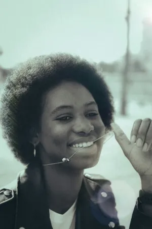 Smiling Afro Woman
