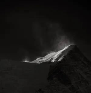 Mountain Peak In Monochrome