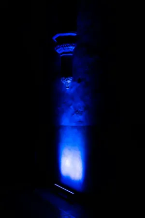 Blue Light On Wall