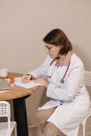 Medical Professional Working
