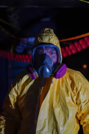 Person In Hazmat Suit