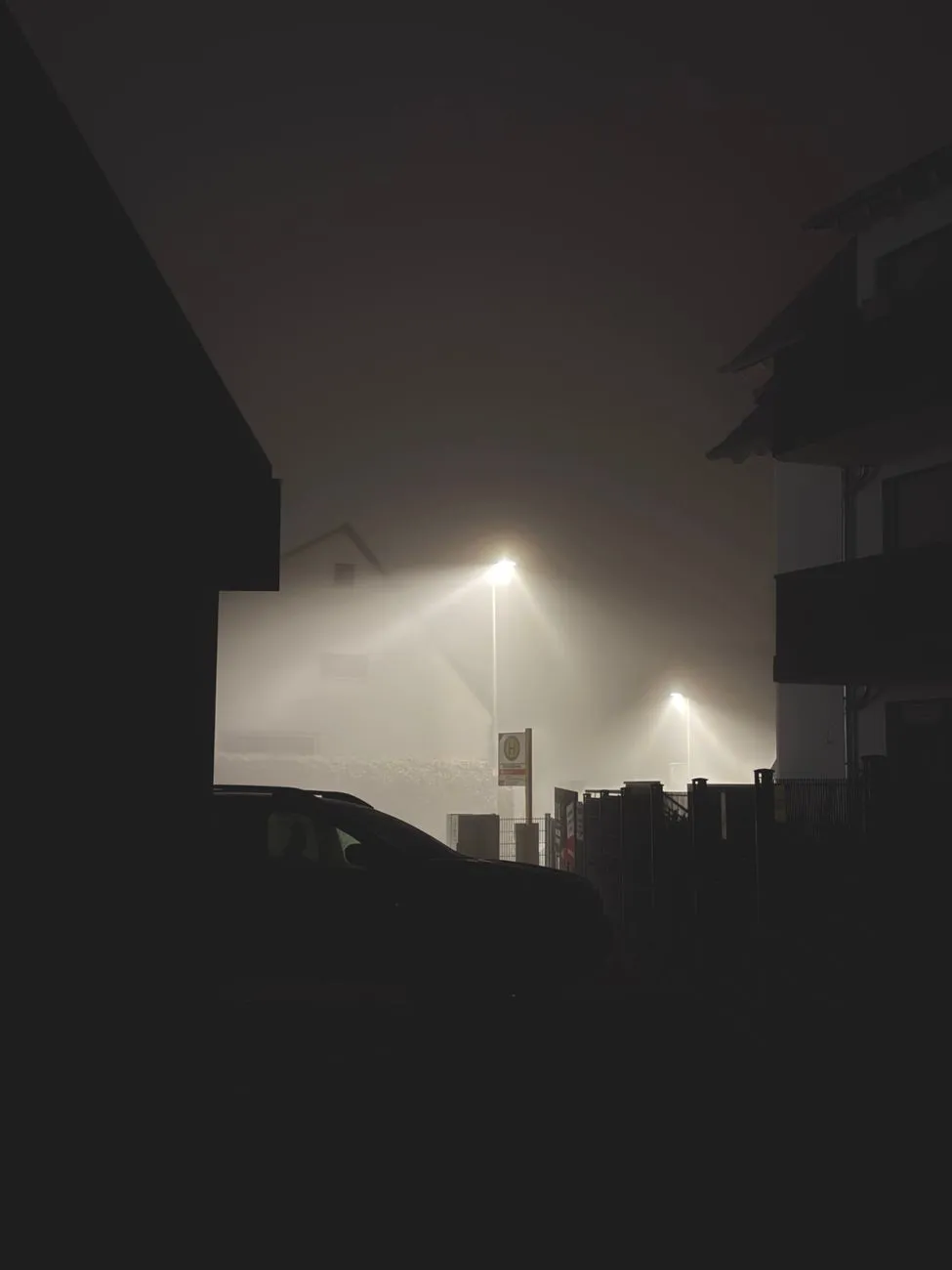Foggy Night Street