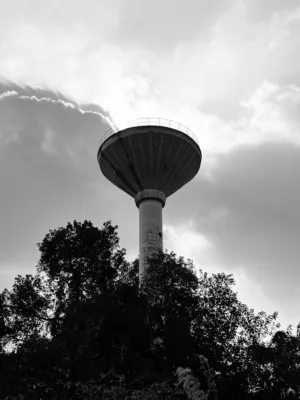 Water Tower Silhouette