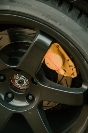 Car Wheel With Brembo Brake Caliper