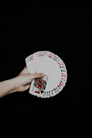 Hand Holding Playing Cards