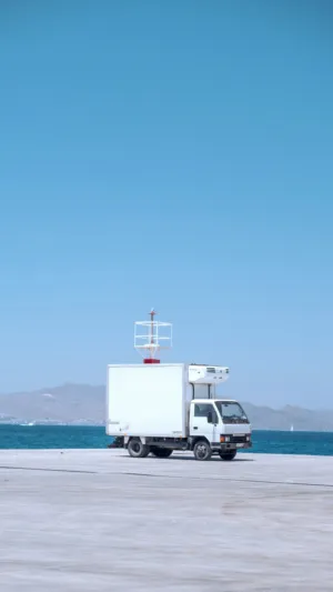 White Truck On A Pier