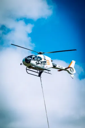 Helicopter In Flight