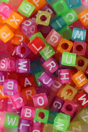 Colorful Alphabet Beads