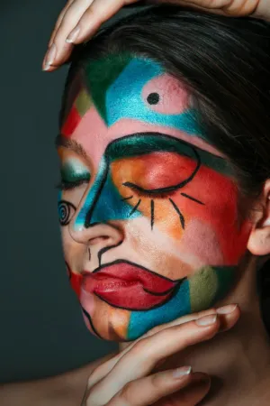 Colorful Face Art