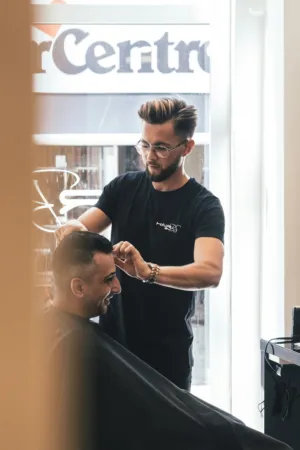 Barber In Action