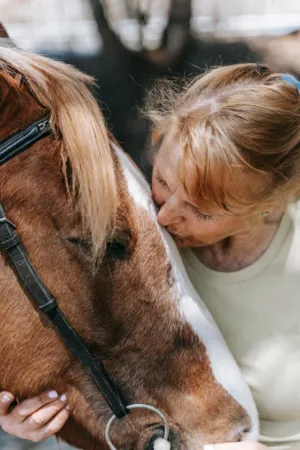 Affectionate Moment With A Horse