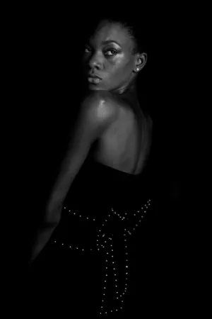 Black And White Fashion Portrait