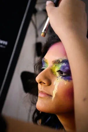 Colorful Makeup Application