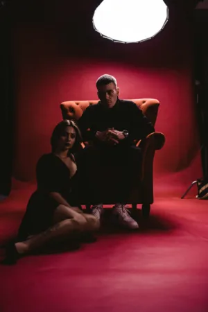 Red Studio Portrait