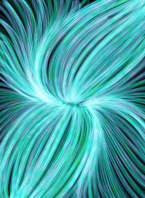 Abstract Turquoise Swirls