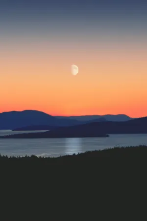 Moonrise Over The Mountains