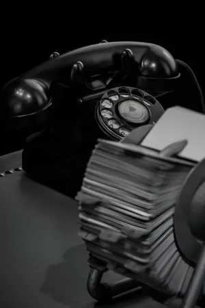 Vintage Telephone And Rolodex