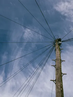Power Lines And Sky
