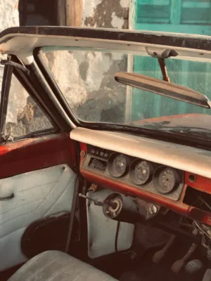 Rustic Car Interior