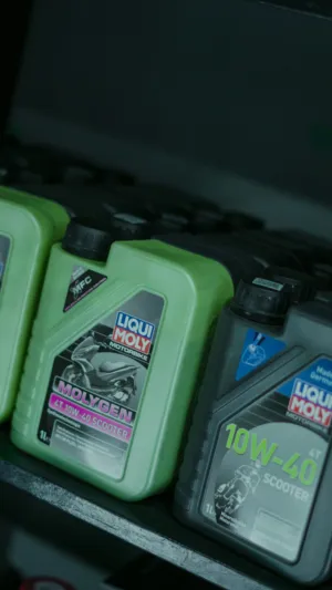 Motorcycle Oil Containers