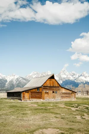 Rustic Barn In The Mountains