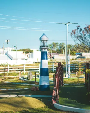 Miniature Lighthouse In A Park