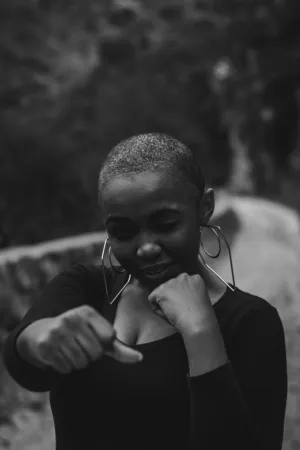 Black And White Portrait