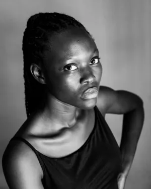 Black And White Portrait