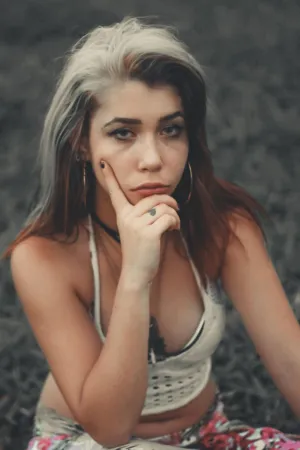 Pensive Young Woman