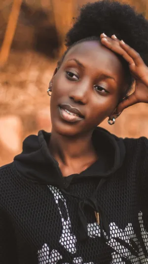 Black Hoodie Model