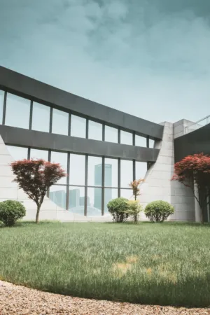 Modern Architecture With Greenery