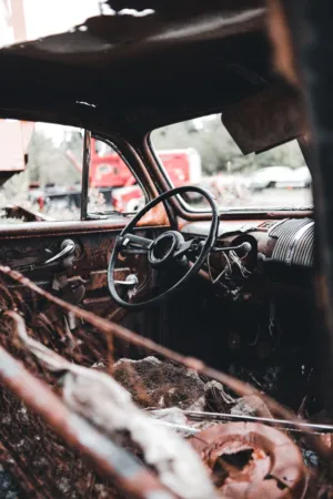 Rusted Car Interior