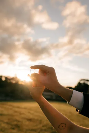 Sunset Hands