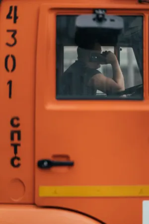 Orange Truck Driver