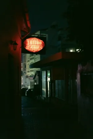 Tattoo Shop At Night