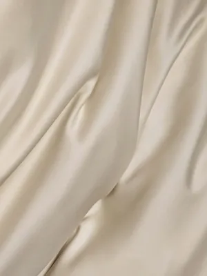 Cream Satin Fabric