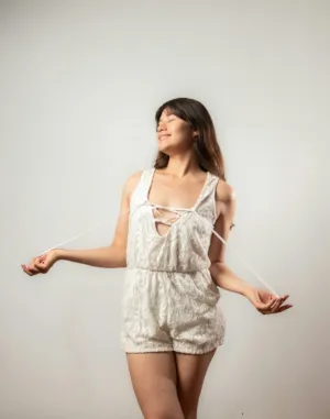 White Lace Romper