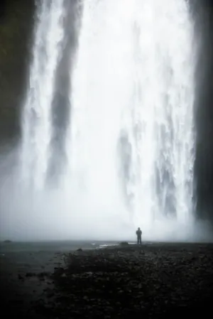 Waterfall Silhouette
